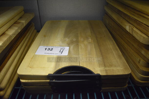 4 Wooden Cutting Boards. 11.5x16x1. 4 Times Your Bid! (kitchen)