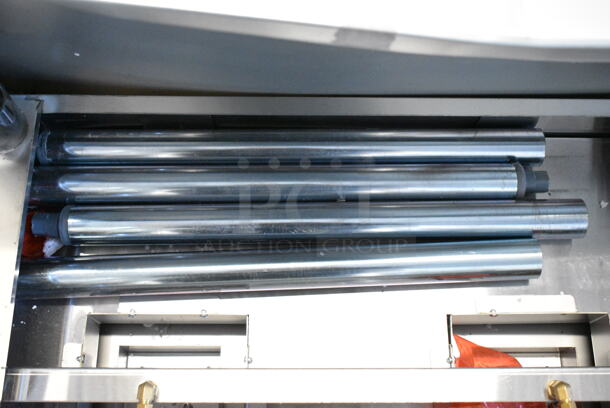 BRAND NEW SCRATCH AND DENT! ServIt 423GST3WELP Stainless Steel Three Pan Open Well Liquid Propane Steam Table with Undershelf - 10,500 BTU.  - Image 6 of 7