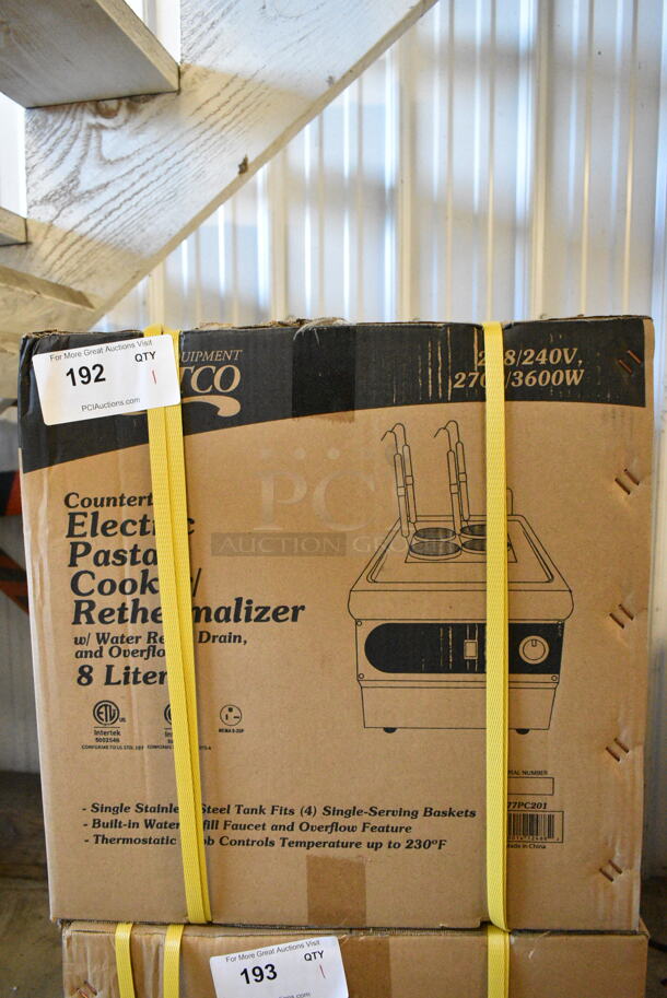 BRAND NEW IN BOX! Avantco 177PC201 Stainless Steel Commercial Countertop Electric Powered Pasta Cooker. 208/240 Volts, 1 Phase. - Image 2 of 3