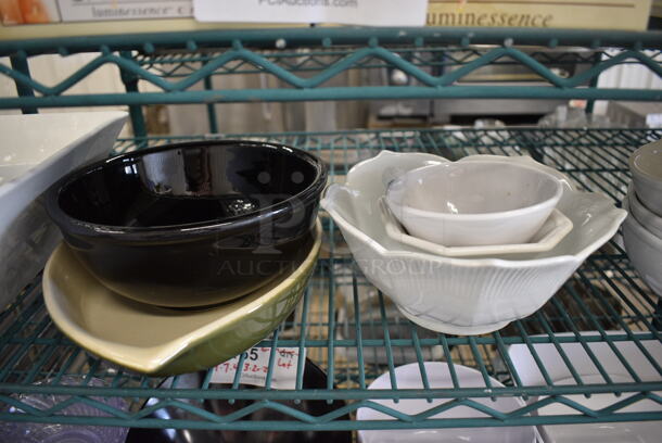 ALL ONE MONEY! Lot of 13 Various Ceramic Bowls! Includes 12x12x5 - Image 3 of 5