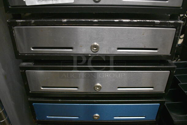 6 Metal Cash Drawers w/ Stainless Steel Face. 16x16.5x4.5. 6 Times Your Bid! - Image 3 of 3