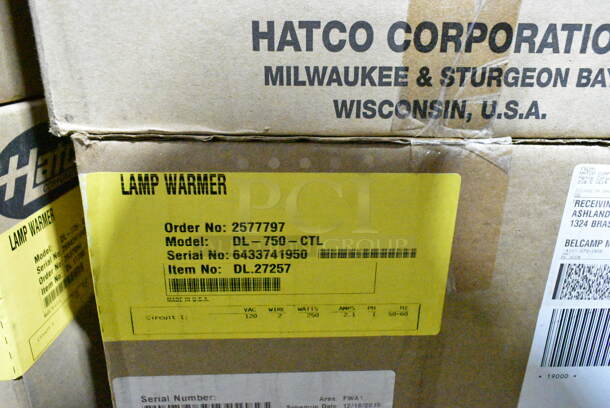 3 BRAND NEW IN BOX! Items; 1 Hatco DL-725-CTL Heat Lamp and 2 Hatco DL-750-CTL Heat Lamp. 120 Volts, 1 Phase. 3 Times Your Bid!  - Image 3 of 5