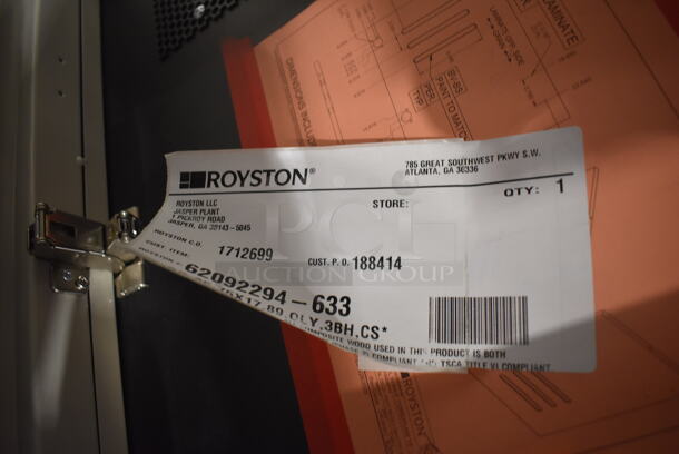 BRAND NEW! Royston 1712699 Wood Pattern 2 Door Cabinet. 36x29x28 - Image 5 of 6