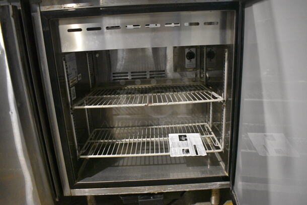 Turbo Air Model MST-26-711S Stainless Steel Commercial Single Door Under Counter Cooler w/ Poly Clear Sneeze Guard. 115 Volts, 1 Phase. 27.5x30x55. Tested and Powers On But Does Not Get Cold - Image 6 of 7
