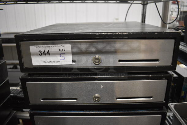 5 Metal Cash Drawers w/ Stainless Steel Face. 16x16.5x4.5. 5 Times Your Bid! - Image 3 of 3