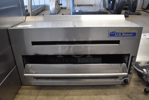 US Range Stainless Steel Commercial Natural Gas Powered Cheese Melter. 36x16x20