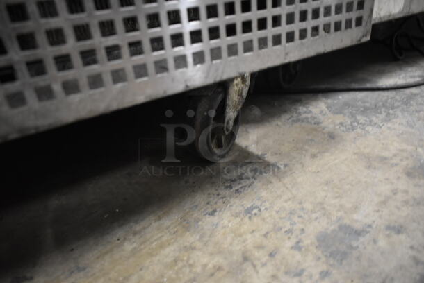 Turbo Air TPR-93SD Stainless Steel Commercial Pizza Prep Table w/ Over Shelf on Commercial Casters. 115 Volts, 1 Phase. Tested and Working! - Image 11 of 11