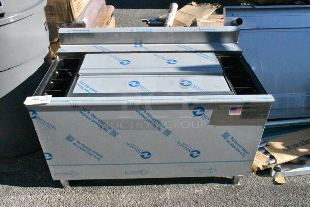 BRAND NEW SCRATCH AND DENT! Eagle B40CT-16D-22-7 Stainless Steel 40" Underbar Cocktail / Ice Bin with Post-Mix Cold Plate and Eight Bottle Holders - Image 2 of 10