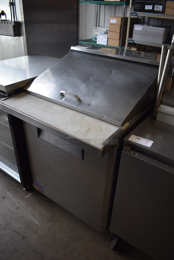 Turbo Air MST-28-12 Stainless Steel Commercial Sandwich Salad Prep Table Bain Marie Mega Top on Commercial Casters. 115 Volts, 1 Phase. 28x35x45. Tested and Working!