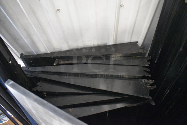 ALL ONE MONEY! Lot of Various Black Panels Including Metal Shelves! - Image 5 of 7