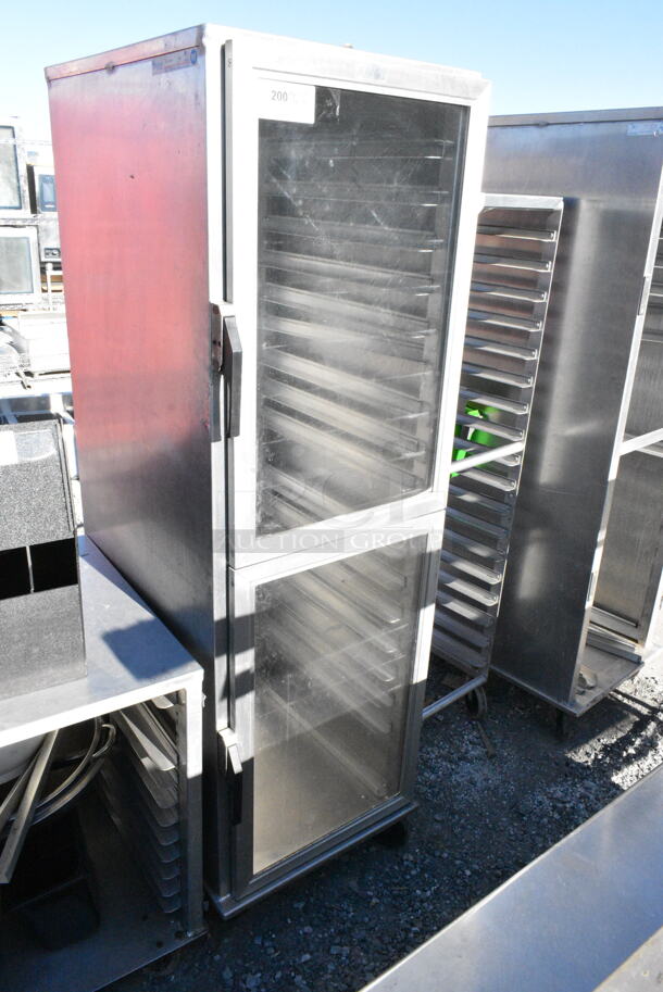 Metal Commercial Enclosed Pan Transport Rack on Commercial Casters.  - Image 1 of 4