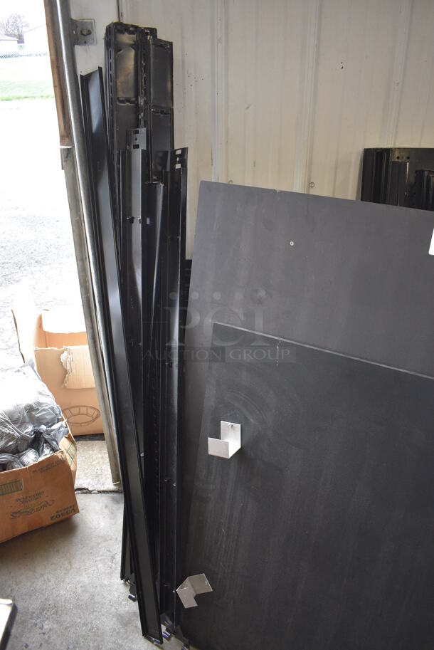 ALL ONE MONEY! Lot of Various Black Panels Including Metal Shelves! - Image 6 of 7