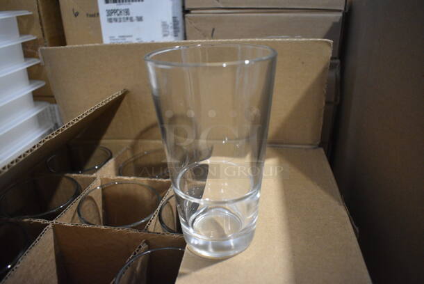 12 BRAND NEW IN BOX! Arcoroc Beverage Glasses. 3.25x3.25x5.5. 12 Times Your Bid!