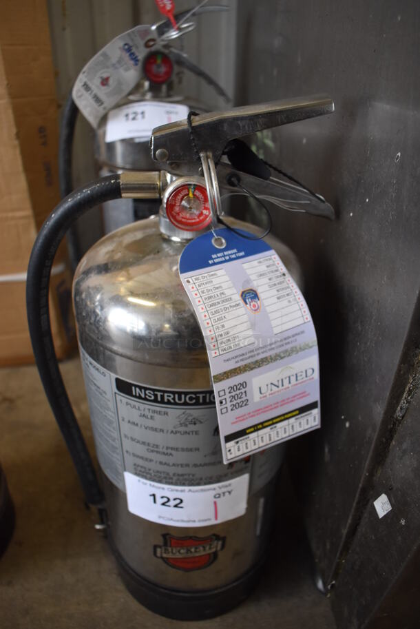 Buckeye Wet Chemical Fire Extinguisher. 9x8x20 Buyer Must Pick Up - We Will Not Ship This Item.