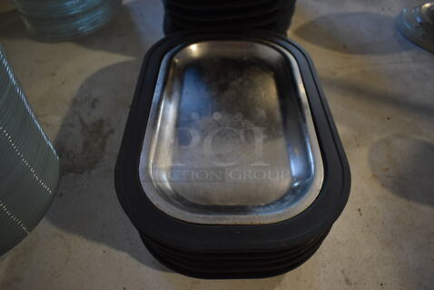 19 Black Chargers w/ 17 Metal Inserts. 8x13x1.5. 19 Times Your Bid!