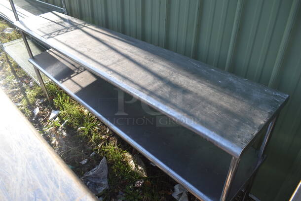 Stainless Steel 2 Tier Over Shelf. 72x14x32 - Image 3 of 3