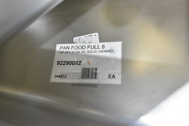3 BRAND NEW SCRATCH AND DENT! Stainless Steel Full Size Bins Including 92290082 Vollrath 90082 Super Pan 3® Full Size 8" Deep Anti-Jam Stainless Steel Steam Table / Hotel Pan - 22 Gauge,  - Image 5 of 5
