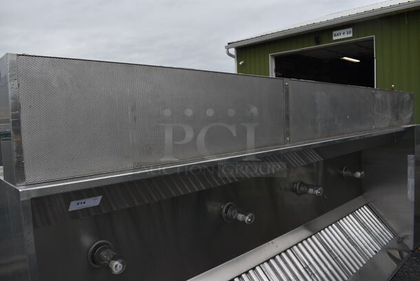13' CaptiveAire Model 5424 PK-ND-2 Q SELF CONTAINED Stainless Steel Commercial Grease Hood w/ Make Up Air Vent. 156x68x26 - Image 3 of 10