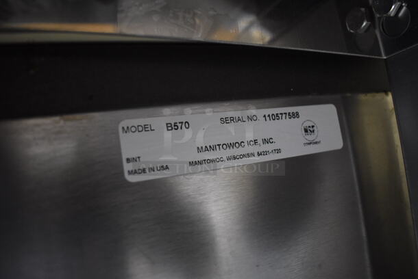Manitowoc SY0854A Stainless Steel Commercial Ice Head on Manitowoc B570 Commercial Ice Bin. 208-230 Volts, 1 Phase. 30x34x77 - Image 9 of 9