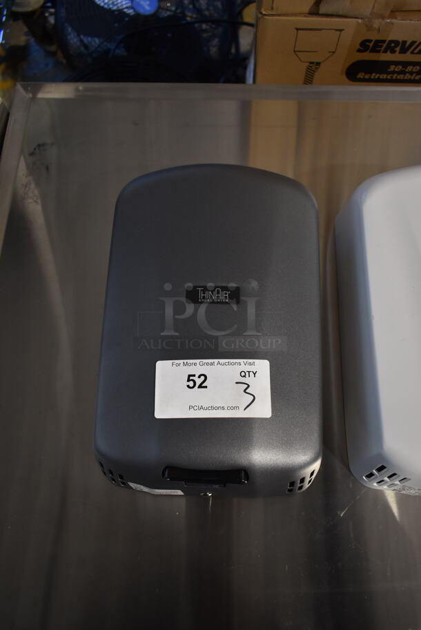 ALL ONE MONEY! Lot of 3 BRAND NEW Various Excel Wall Mount Air Dryers, Models TA-GR, TA-ABSH and TA-GRH. 110-120 Volts, 1 Phase.  - Image 9 of 11