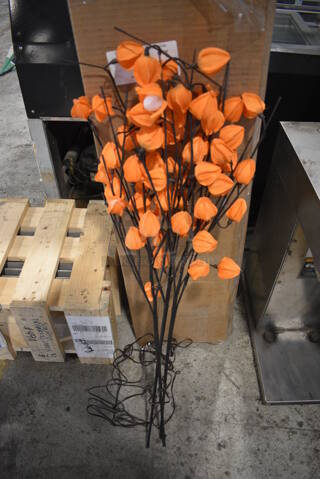 ALL ONE MONEY! Lot of 6 Boxes of Orange Light Up Decor!