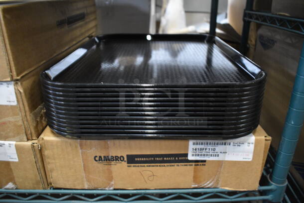 36 BRAND NEW IN BOX! Cambro Black Poly Trays. 14x18x1. 36 Times Your Bid! - Image 4 of 4