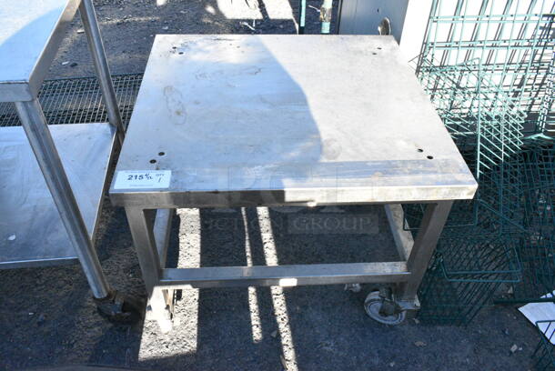 Metal Commercial Equipment Stand on Commercial Casters.  - Image 1 of 3