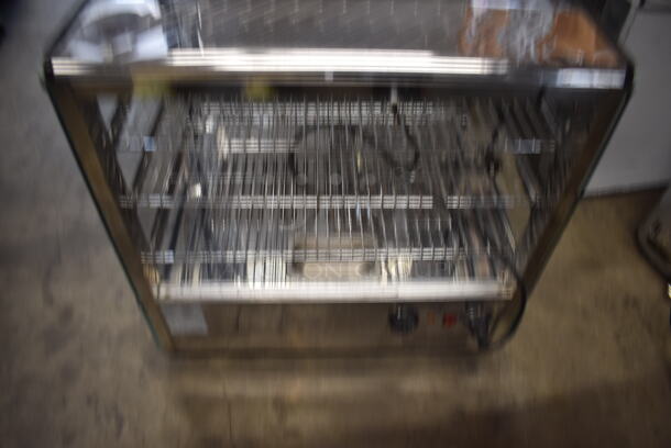 RTR-120L Commercial Stainless Steel Electric Heated Display Case With Steel Shelves. 110V. Tested and Working! - Image 4 of 5
