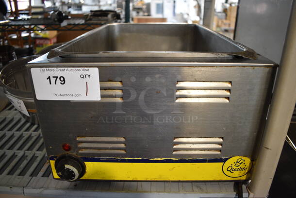 2015 Adcraft Model FW-1200WF Stainless Steel Commercial Countertop Food Warmer. 120 Volts, 1 Phase. 14.5x23x9. Tested and Working!