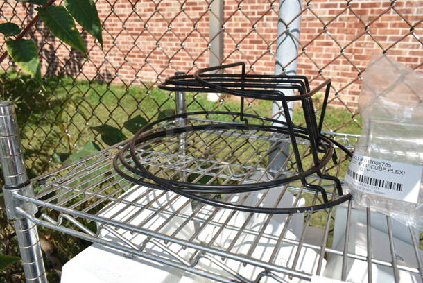 Chrome Finish 5 Tier Shelving Unit on Commercial Casters w/ Contents Including White Poly Bins. BUYER MUST DISMANTLE. PCI CANNOT DISMANTLE FOR SHIPPING. PLEASE CONSIDER FREIGHT CHARGES.  - Image 8 of 12