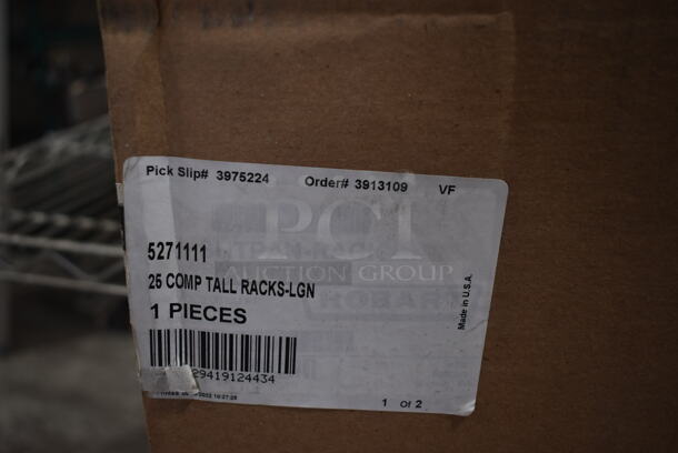 BRAND NEW! Vollrath 52711 Signature Full-Size Light Green 25-Compartment 5 11/16" Tall Glass Rack - Image 4 of 5