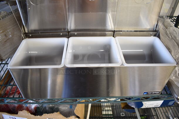 ALL ONE MONEY! Lot of San Jamar Condiment Bar, 4070550 Stainless Steel 1/3 Sizes Lids and Avantco 178SCLB25532 20 15/16" x 1" Divider Bar, Avantco 178PICB25331 13" x 1" Divider Bar.  - Image 9 of 10