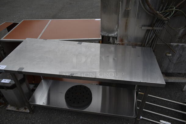 Stainless Steel Table w/ Metal Under Shelf. - Image 2 of 4