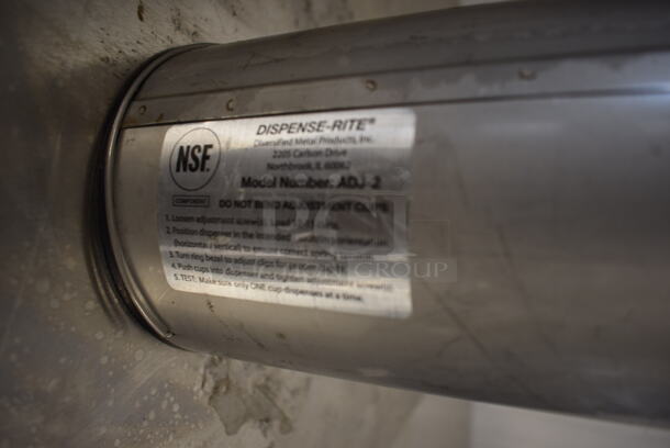 Dispense-Rite ADJ-2 Commercial Stainless Steel Drop-In 2 Cup Dispenser. 2 Times Your Bid!  - Image 5 of 5