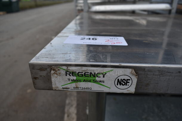 Regency 600T2448G Stainless Steel Commercial Table w/ Metal Under Shelf. - Image 5 of 5