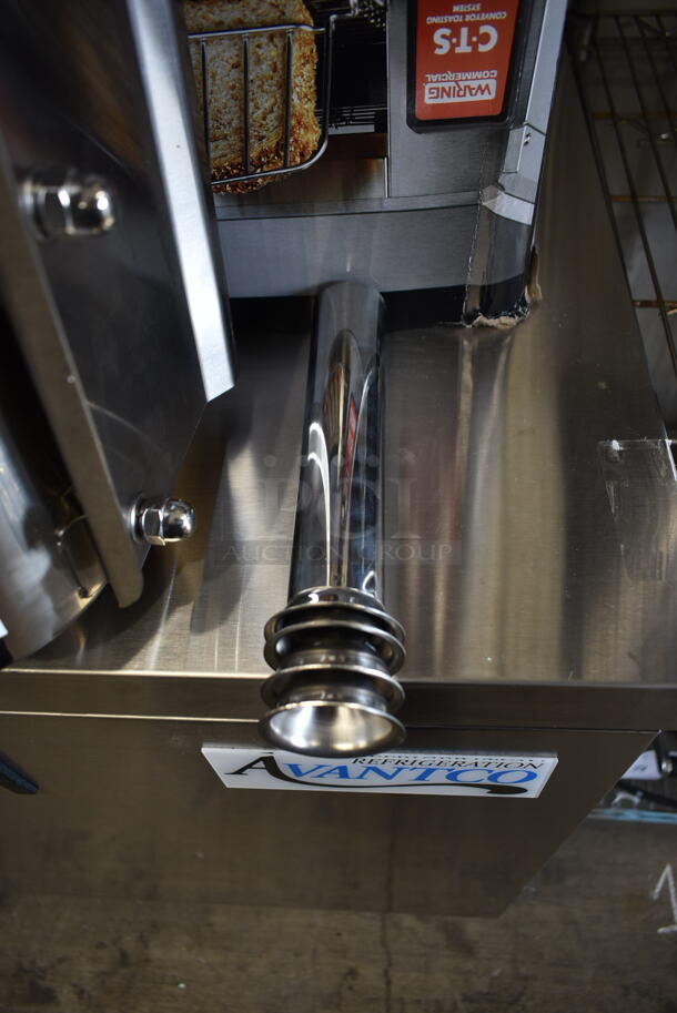 BRAND NEW SCRATCH AND DENT! Avantco 177SSH7V Stainless Steel Commercial Countertop Horizontal Manual Sausage Suffer.  - Image 4 of 11
