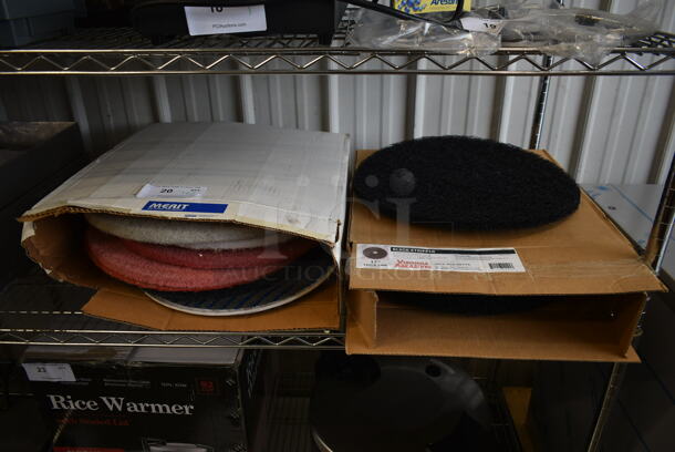 ALL ONE MONEY! Lot of Various Round Scrubber / Floor Maintenance Pads - Image 1 of 4