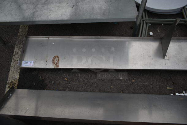 Stainless Steel Wall Mount Shelf. - Image 2 of 4