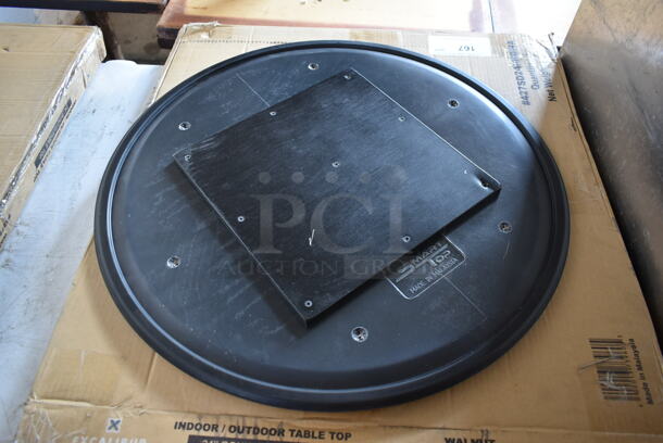 2 BRAND NEW IN BOX! Excalibur 24" Walnut Round Tabletops. 2 Times Your Bid! - Image 3 of 9