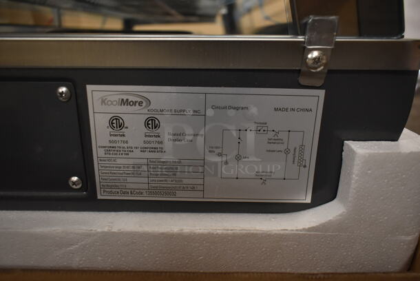 BRAND NEW SCRATCH AND DENT! KoolMore HDC-6C Metal Commercial Countertop Heated Display Case Merchandiser. 110-120 Volts, 1 Phase. Tested and Working! - Image 6 of 8