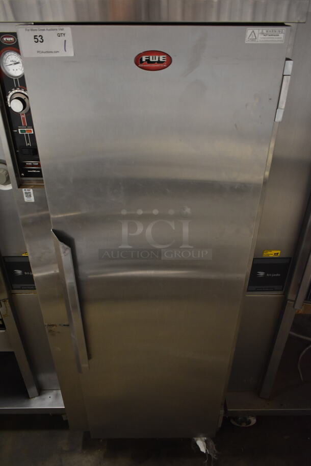 FWE TS-1633-36P Stainless Steel Commercial Single Door Reach In Heated Holding Cabinet on Commercial Casters. 120 Volts, 1 Phase. Tested and Working! - Image 3 of 7
