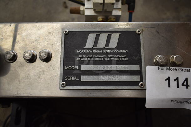 Morrison Timing Screw Co C-013958-14795 Metal Commercial Unit. - Image 6 of 6