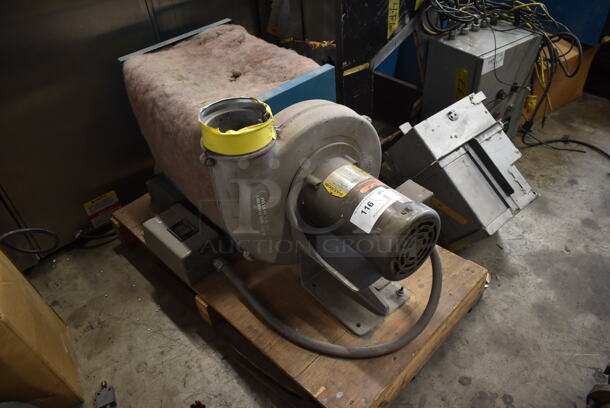 Baldor Motor and Blower. 208-230/460 Volts, 3 Phase. - Image 2 of 6