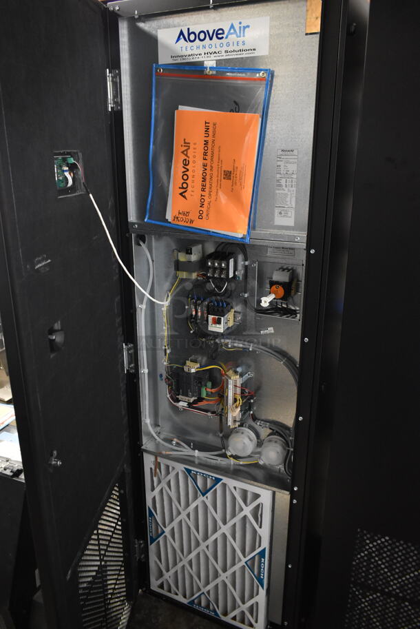 BRAND NEW SCRATCH AND DENT! Above Air MCC-036X-4-000-EC-UF0-CV-4R-2X2 Metal Commercial Vertical Floor Mounted Water Chiller. Goes Great w/ Lots 159 and 160! 460 Volts, 3 Phase.  - Image 5 of 10