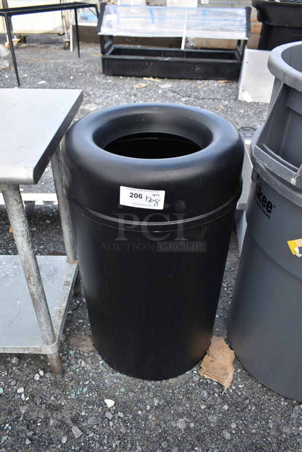 ALL ONE MONEY! Lot of 2 Huskee Gray Poly Trash Cans and 1 Black Trash Can.  - Image 2 of 5