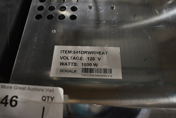 BRAND NEW SCRATCH AND DENT! Mainstreet 541DRWRHEAT Stainless Steel Commercial Warming Component for Holding Cabinet. 120 Volts, 1 Phase. - Image 3 of 4