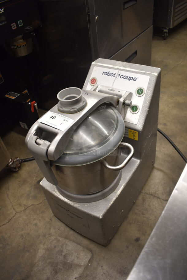 Robot Coupe R 10 Series E Commercial Stainless Steel Countertop Cutter Mixer Food Processor With 10 Quart Stainless Steel Bowl. 208-240V, 3 Phase.  - Image 3 of 5