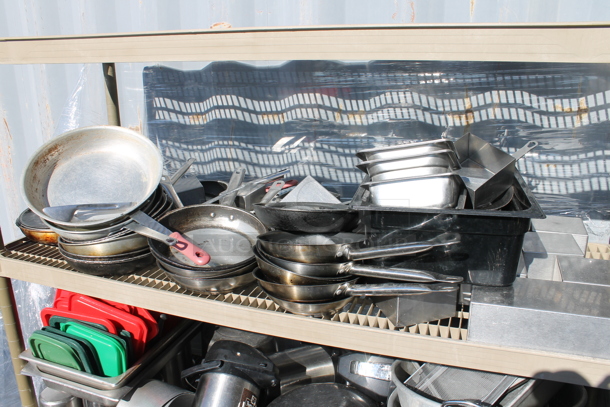 4 Tier Shelving Unit w/ Contents. BUYER MUST DISMANTLE. PCI CANNOT DISMANTLE FOR SHIPPING. PLEASE CONSIDER FREIGHT CHARGES. - Image 4 of 5