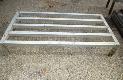 One Aluminum Dunnage Rack. 48X24X8