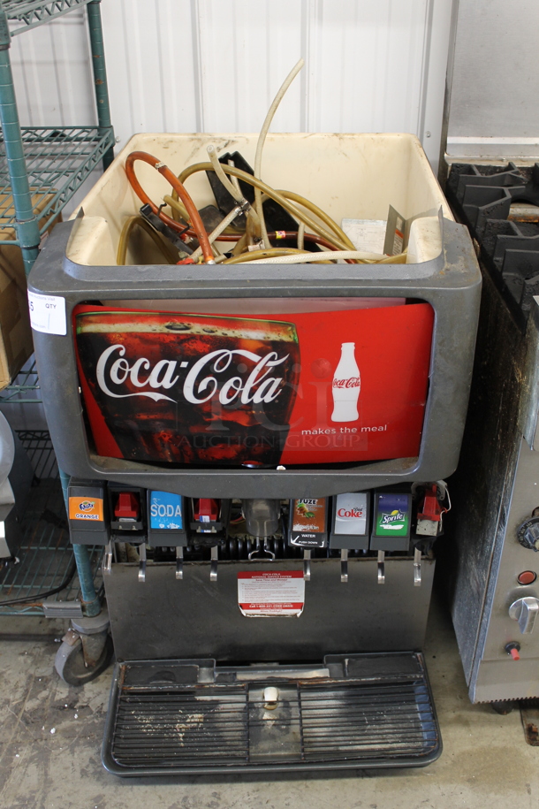 Stainless Steel Commercial Countertop 8 Flavor Carbonated Beverage Machine.  - Image 1 of 4